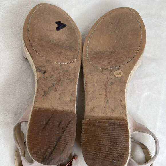 Vince Camuto Womens Rose Gold Espadrille Sandals Size 9.5 - Picture 6 of 6